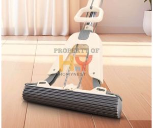 HOMYNEST Pel Lantai Otomatis Tarik Peras Ultra Mop Karet Spongy Tebal Berkualitas - Putih