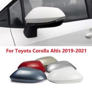For Toyota Corolla Altis 2019 2020 2021 Outside Rearview Mirror Cover Cap Wing Door Side  Lid Shell Housing