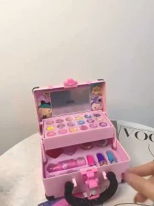 Fast Deliveries 32PCS Kids Makeup Toys Girls Real Makeup Kit Washable Non-toxic Makeup Toy Set Retro Beauty Makeup