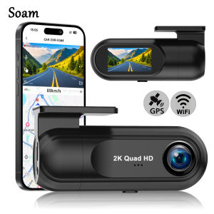 Soam﻿ 2K Dash Camera For Cars WiFi DVR Dash Cam Video Recorder Night Vision 24H Parking Monitor Dashcam Support GPS
