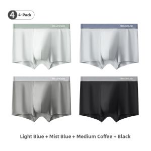 Modal Silk Lightweight Premium Comfortable Seamless Mens Boxer Shorts