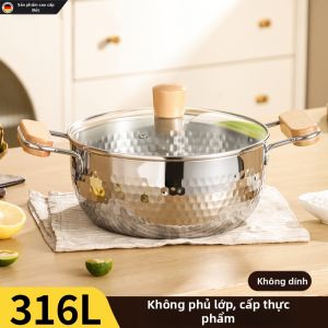 Nồi Sup Inox Đa Năng Không Phủ 316