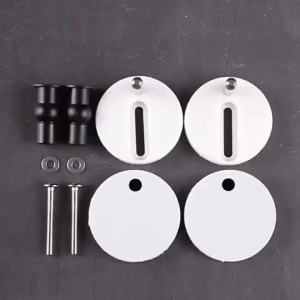 2/4pcs Bathroom Toilet Hinges Rubber Top Nuts Stainless Steel Toilet Seats Rubber Expansion Screws Toilet Seat Mounting Bolts