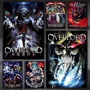 BILIBILI | Overlord Anime Thoáng Mát Poster Chống Thấm Nước Dính Chắc Nghệ Thuật Treo Tường Phong Cách Hiện Đại In Canvas Cho Phòng Ngủ Phòng Khách Hành Lang Thanh Trang Trí Nhà