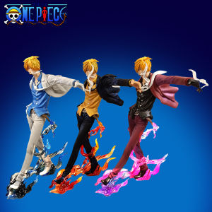 Bandai | 23cm One Piece Anime Figures Smoking Sanji Action Figure Statue Model Doll Collection Toys Gifts