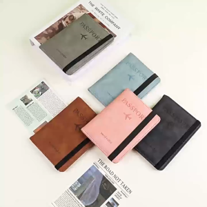 Travel Passport Holder Cover Wallet Blocking PU Leather Document Organizer Case