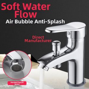 Dual Temperature Copper Wash Basin Faucet