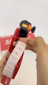 Totreesสติกเกอร์ตีราคาป้าย สติกเกอร์ขีดแดง 1แพ็ค มี10 ม้วน ขนาด 1.2x2.1 cm 700 ดวง รหัส LA10-SM-SP