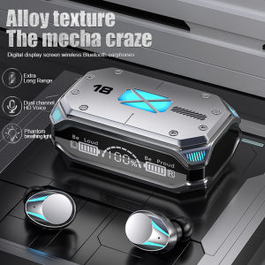 RLG TWS M41 Bluetooth 5.3 Newest Version Headset Wireless Earphone Bluetooth Nirkabel Earphone Olahraga Gaming Earphone Bluetooth Tampilan Digital Full Bass Stereo Power Bank Noise Cancelling Tahan Air TWS with Mic Headphones Handset Earbud