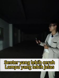 Senter LED Portabel 500 Watt & 300 Jam Tanpa Mengisi Daya