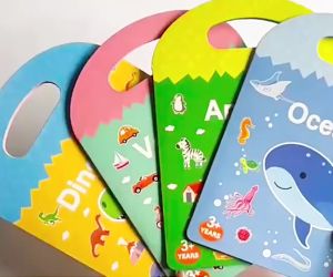 Bevavar Buku Stiker Anak Reusable Sticker Activity Book Mainan Edukasi Anak