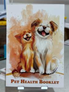 Premium Pet Vaccination Certificate Card for Dogs and Cats | Pet Booklet