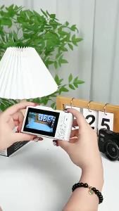 Digital Camera 5K 32GB Digital Camera UHD 75MP 5K Portable Camera with 18X Zoom Anti-Shake with 3.0-inchFlip Screen For Gift Beginners