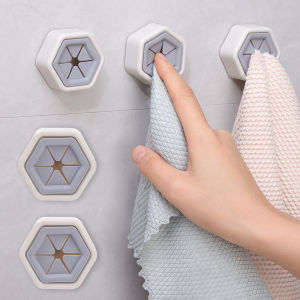 Creative Towel Storage Rack Hanger Adhesive Rag Dishcloth Holder Kitchen Rag Cleaning Tools Neaten Hook for Home Bathroom