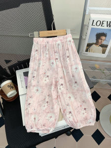 New 2025 Childrens Mosquito-Resistant Pants Thin Summer Loose Lantern Pants Chinese Style High Waist Long Pants for Girls