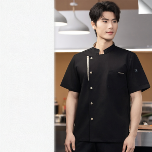 Breathable Customized Logo Print Chef Work Uniform