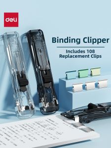 deli | Push Fastener File Organizer Clip Metal