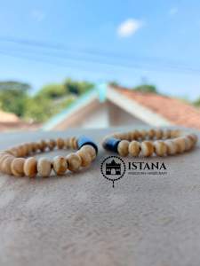 Gelang satu pasang akar bahar putih