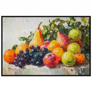 Tranh tĩnh vật hoa quả. Tranh treo tường dán tường sơn dầu tranh trí canvas. CGI-1479