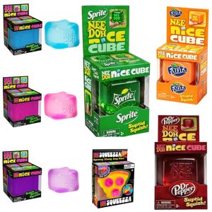 Squishy Needoh Nice Cube Pressure Relief Fidget Toy Soft Pinch Sensory Fingertip Toy Creative Decompression Relaxing Gift