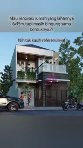 JASA DESAIN RUMAH | DESAIN MINIMALIS MODERN 6x15M