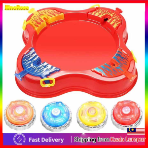 Glare Battle Alloy Top Toys-Four-Player Battle Disc Set Parent-Child Interaction Competitive Shock-Resistant Luminous Top Boys Girls Children Toys