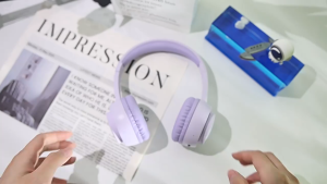 (MY) Macaron OverEar Kids Wireless Headset - Bluetooth 5.4 Safe Volume Limit Lightweight Comfy Fit Headphones