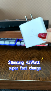 YIZHI For Samsung Universal 5A/3A C-Type Cable Galaxy - Fast Charging Adapter White 45W PD Fast Charger for S20/S21/S22/S23/S24/Note 20/10+5G/A90/A80 5G