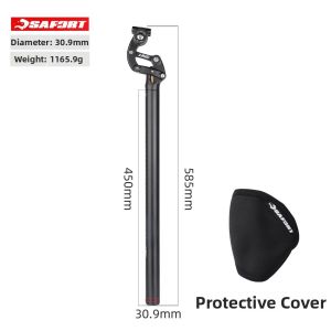 Shock Absorbing Long Seat Post 30.9 34.9mm