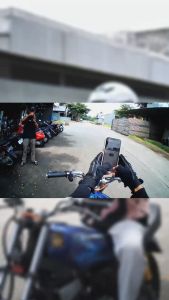 Helmet Headset Bluetooth Motovlog Q28 dengan Kamera dan Kartu Memori Gratis