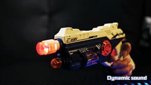 REDFIRE TOYS MAINAN ANAK PISTOL SALJU SNOW GUN SUARA & LAMPU 3D LASER VIBRATION GETAR NEW EDITION