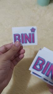 Bini Logo Sticker Indoor Outdoor Vinyl Sticker Waterproof & Non-Faded