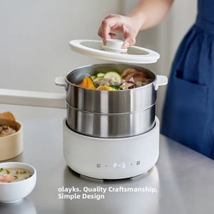 Olayks | Zero Coating 304 Stainless Steel Multifunctional Small Home Electric Pot