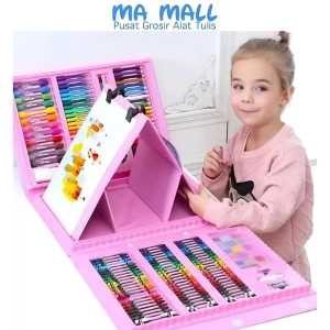 Crayon Pensil Warna 208 Set Crayon Art 208 pcs B78 Spidol Pensil Warna 208 pcs