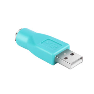 [Vktech] PS/2 to USB Adapter Converter for Keyboard and Mouse Plug and Play Durable Plastic Shell Supports Hot Swapping