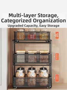 WUBUWEI | Multi-level Deep Drawer Pull-out Organizer Shelf