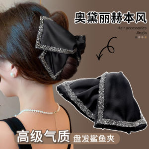 Quiet Brand Large Aurora Hipon Hair Clip with Butterfly Knot Stylish Womens Hair Accessory from Japan and South Korea