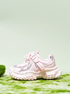 Giày Thể Thao Bé Gái HOBIBEAR E151251021 Xixa by Fandy Kids Đế EVA Chống Trượt Xám Hồng