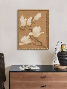 New Chinese Style Decorative Painting Yu Tang Fu Gu Tu French Vintage Background Wall Art Gift for Tea House Private Room Decoration