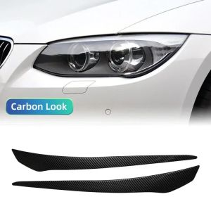 ABS Gloss Black Đèn Pha Lông Mày Mí Mắt Tạo Kiểu Khuôn Mẫu Cho BMW 3 Series E92 E93 2007-2014 Nhựa ABS