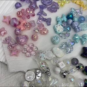 20g Y2K Acrylic Assorted Beads Flower Sweetheart Butterfly Candy Kawaii Aesthetic Beads for Bracelets DIY Jewelry Making Supply