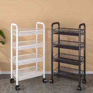XM ชั้นวางของในครัว ชั้นวางของอเนกประสงค์ มีล้อสามารถเคลื่อนย้ายได้ ตะกร้าอาหาร ลิ้นชัห้องครัว ชั้นวางของ โครงเหล็ก จัดส่งทันที