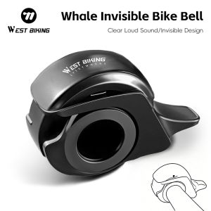 WEST BIKING Invisible Bicycle Bell Cute Whale Shape Clear Sound Aesthetic Mini Bike Bell Cycling Horn MTB Road Bike Accessories