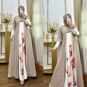 damla id gamis terbaru simple ter new edisi chaila dress