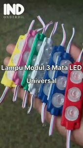 Lampu Modul 3 Mata LED SMD DC 12 Volt 3 Watt Waterproof Variasi V W Variasi Kolong Mobil Motor Aquarium dll