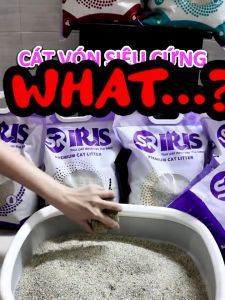 SIÊU RẺ - CÁT IRIS CÁT ĐẤT SÉT CHO MÈO 9L - KHÔNG BỤI VÓN TỐT SIÊU KHỬ MÙI
