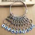 AQUAFLASK | Removable Stainless Steel 8-shaped Keychain Ring Tag Plate. 