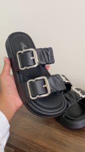 Dreamtale Selipar Perempuan Women Shoes Ruffles Double Strap Women Slipper Sandal Slipper Anti Slip WSO102