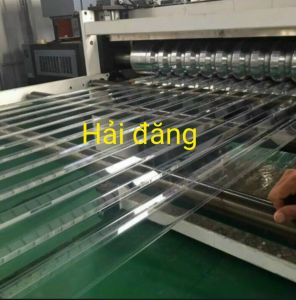 TÔN NHỰA LẤY SÁNG POLY MÀU TRẮNG TRONG SUỐT LỢP MÁI NHÀ (:LOẠI 1) (Khổ rộng 1.05m x dài 2m x dày 6zem)