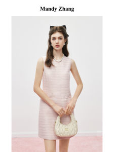 Luxurious Pink Sleeveless Dress
